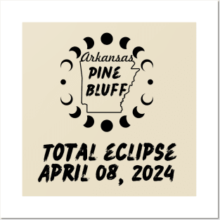 Arkansas Total Solar Eclipse 2024 Posters and Art